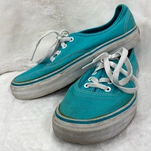 Vans Turquoise blue Sneakers Size 6